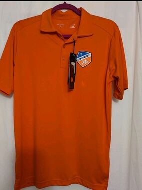 Antigua Orange FC Cincinnati Men's Polo